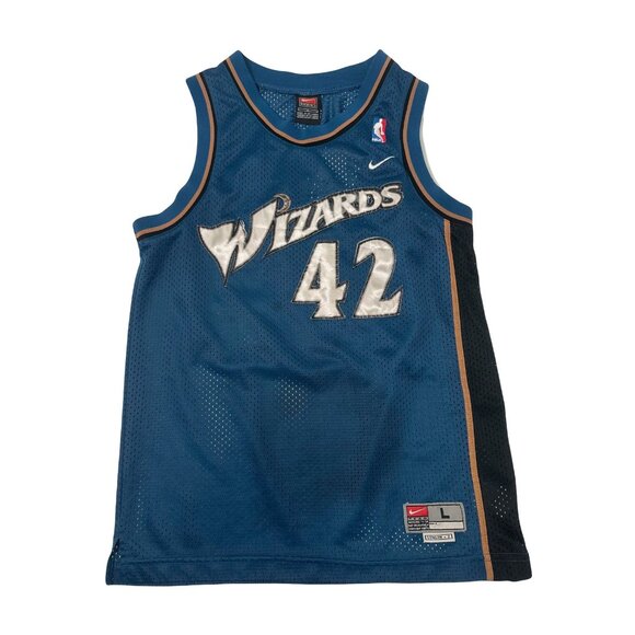 Vintage Nike Washington Wizards Stackhouse #42 NBA Jersey Youth L - Picture 1 of 6